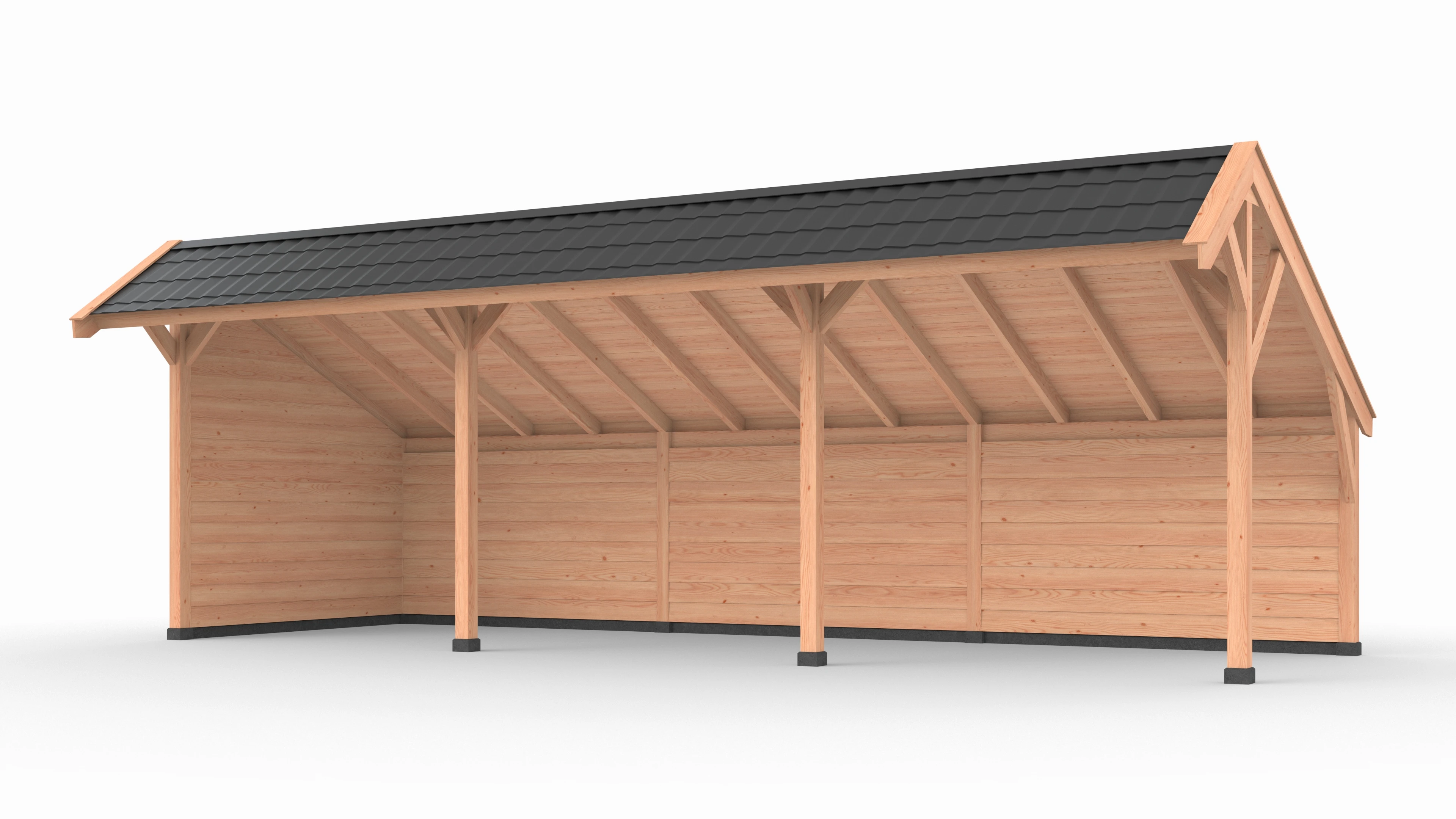 Douglas DIY kapschuur, 900 x 300, met achterwand en zijwand, Westwood - Afbeelding 1